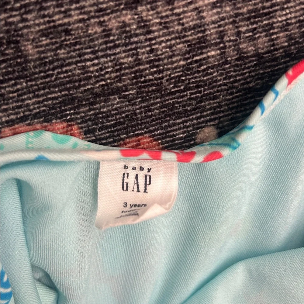Gap Aqua Mermaid Ruffle One-Piece Swimsuit, Size 3T